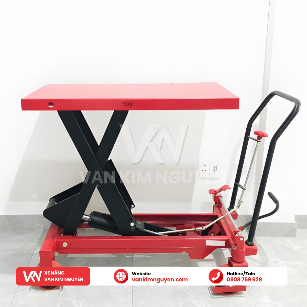 Xe nâng mặt bàn 750kg