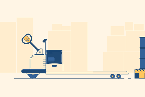 Lái xe tiếp cận pallet, đồng thời hạ càng nâng xuống sát mặt sàn. Lái xe tiếp cận pallet, đồng thời hạ càng nâng xuống sát mặt sàn.