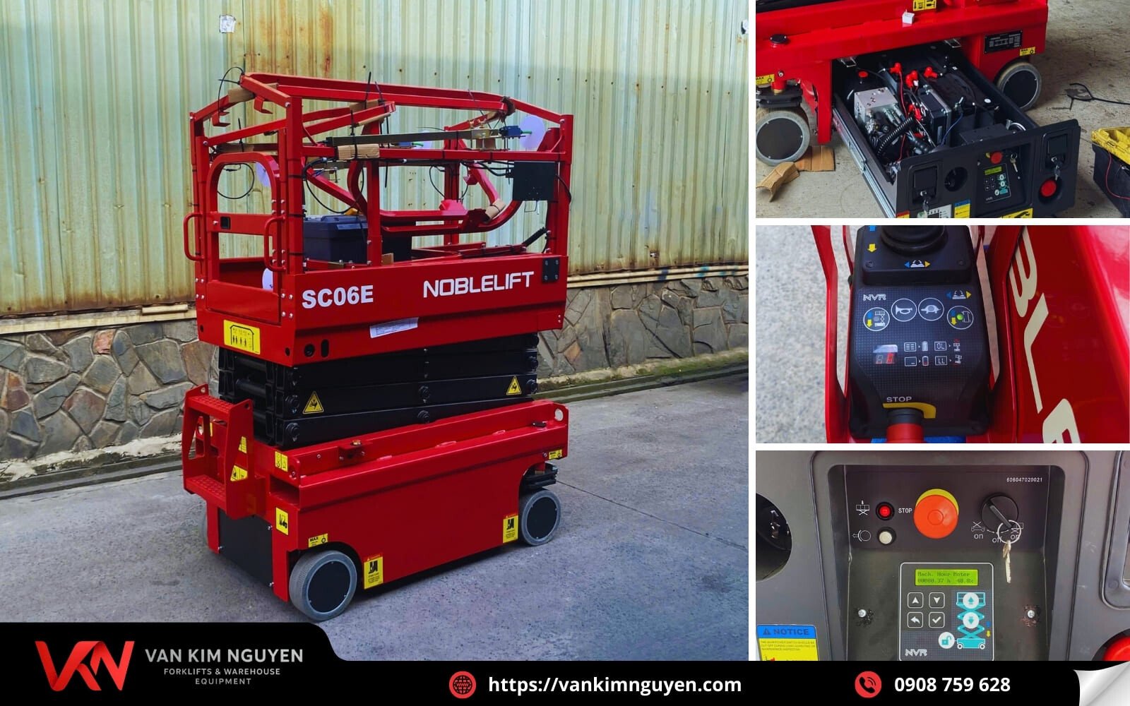  Kết cấu cơ bản của xe thang nâng người 6 mét