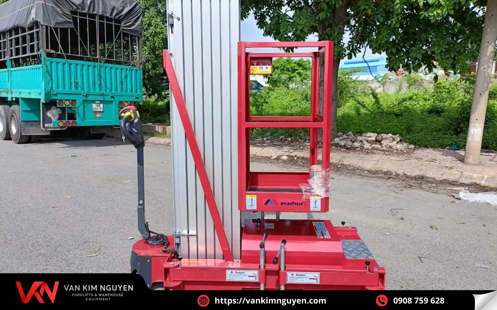 Giới thiệu tổng quan thang nâng làm việc trên cao trục đơn 