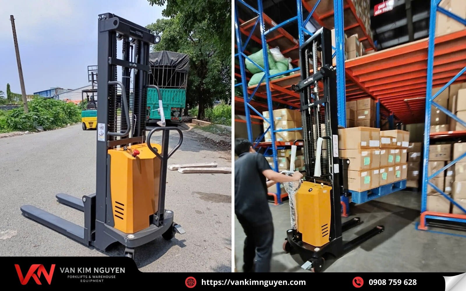  Tổng quan về Xe nâng điện bán tự động 1500kg
