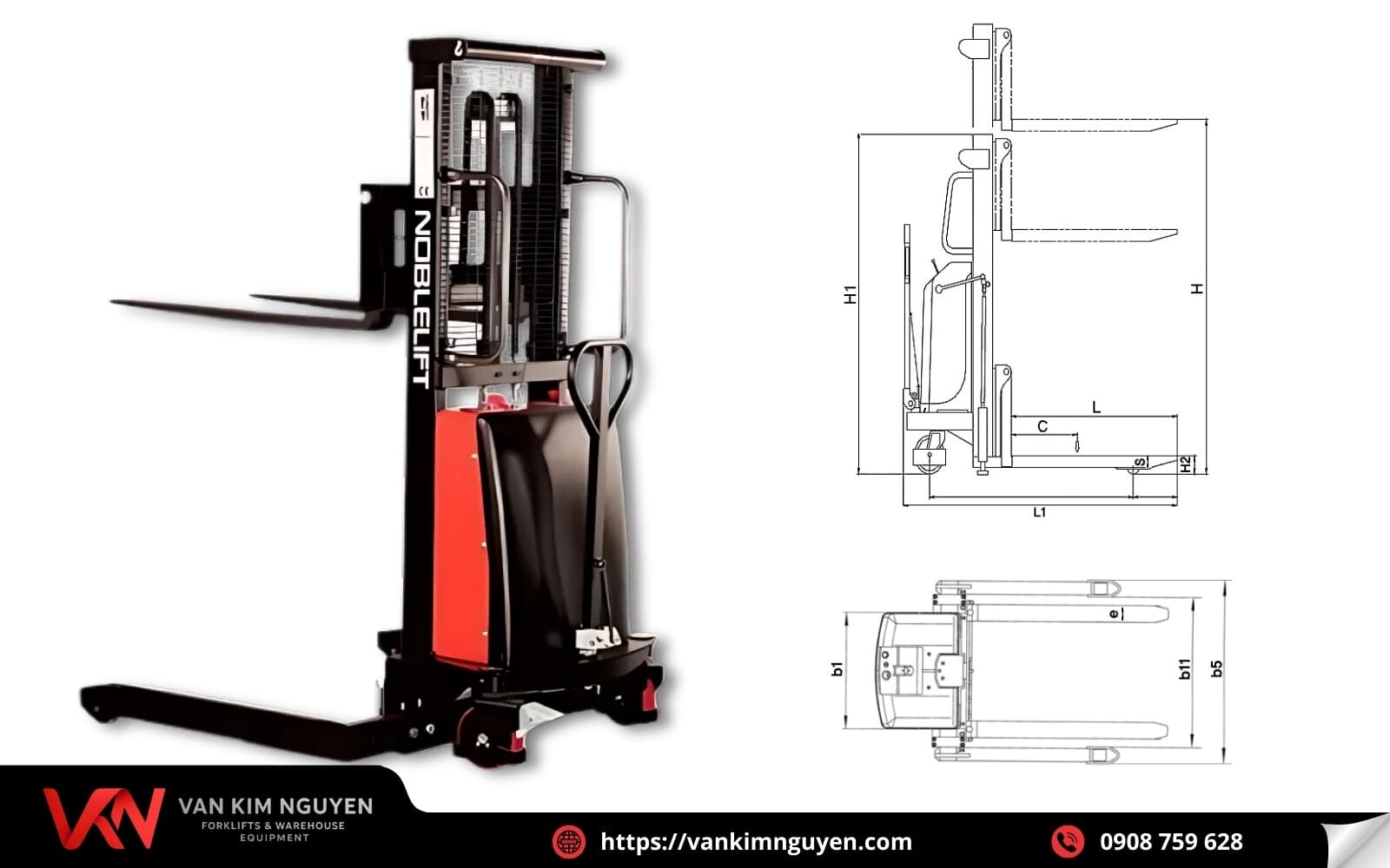  Ưu điểm vượt trội của xe nâng điện bán tự động chân rộng