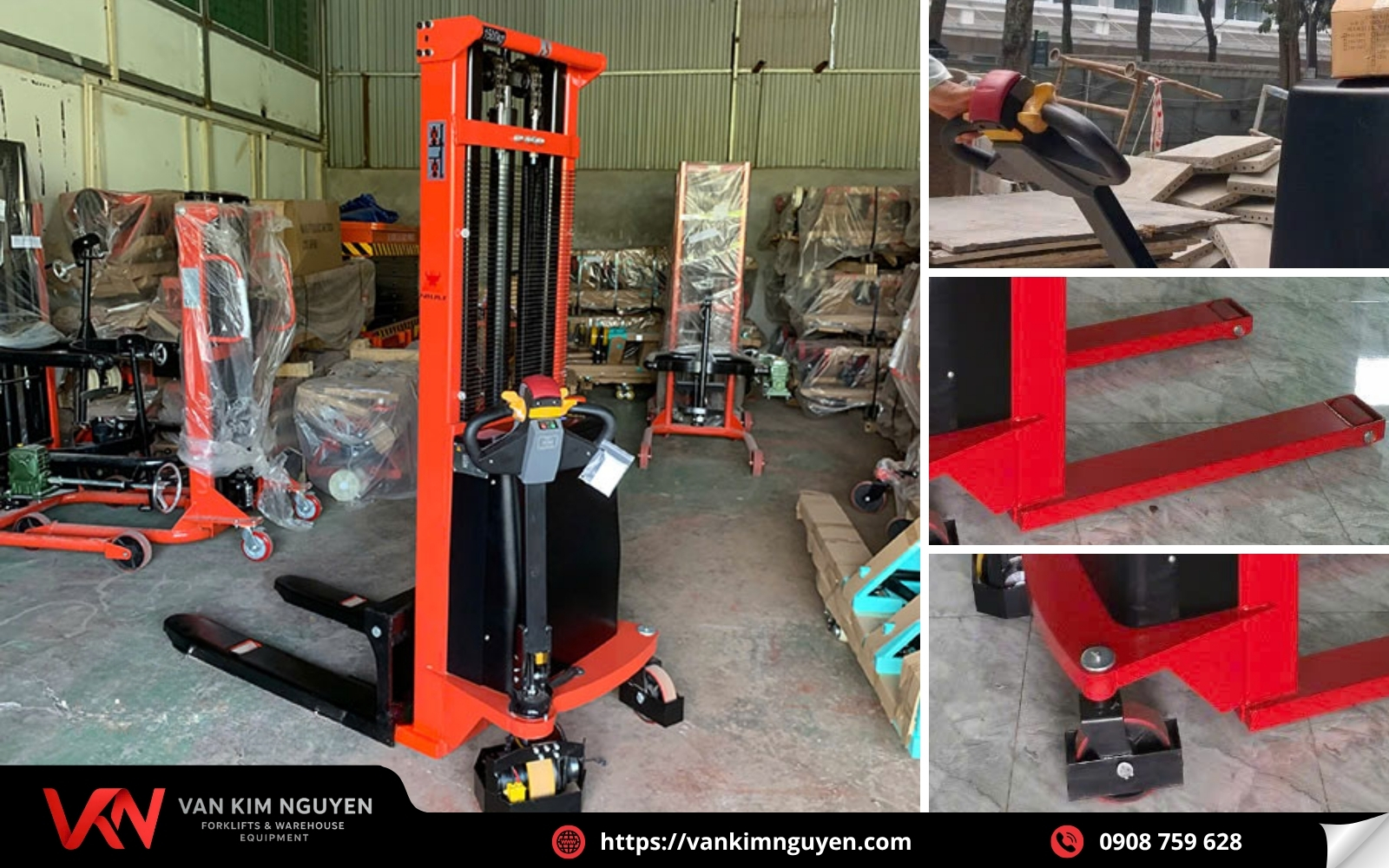 Xe nâng stacker đi bộ lái 1500kg Xe nâng stacker đi bộ lái 1500kg