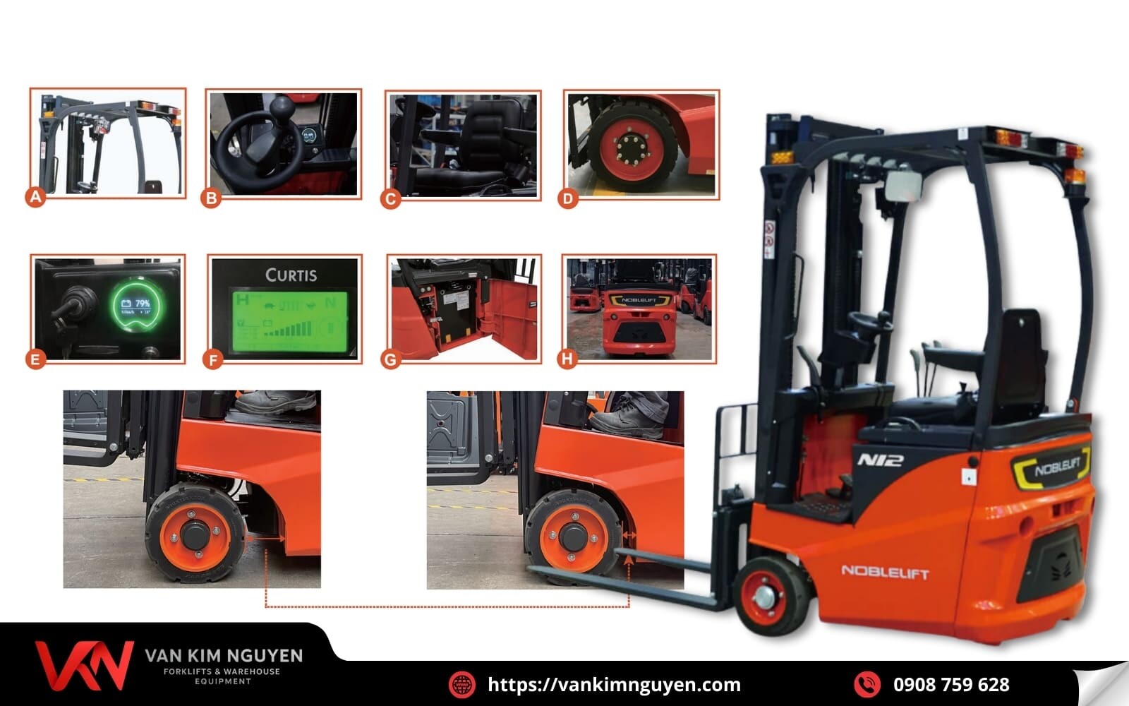 Đặc điểm xe nâng điện ngồi lái 1 tấn Đặc điểm xe nâng điện ngồi lái 1 tấn