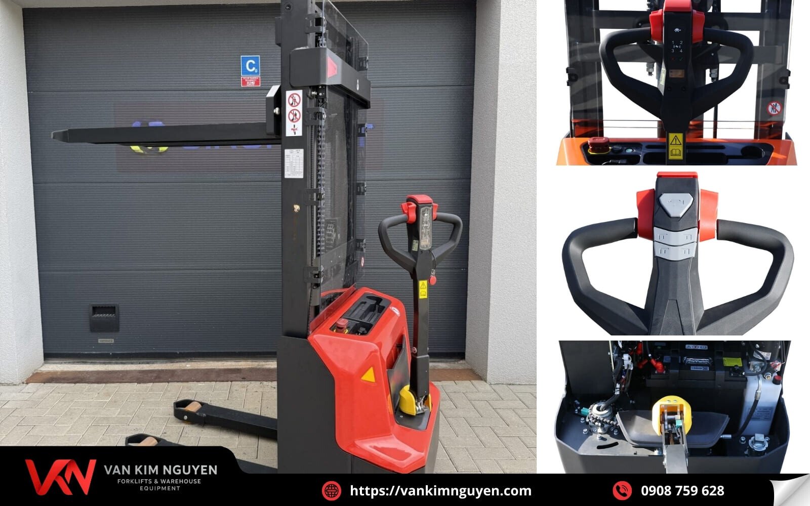 Đặc điểm vượt trội của xe nâng stacker điện  Đặc điểm vượt trội của xe nâng stacker điện
