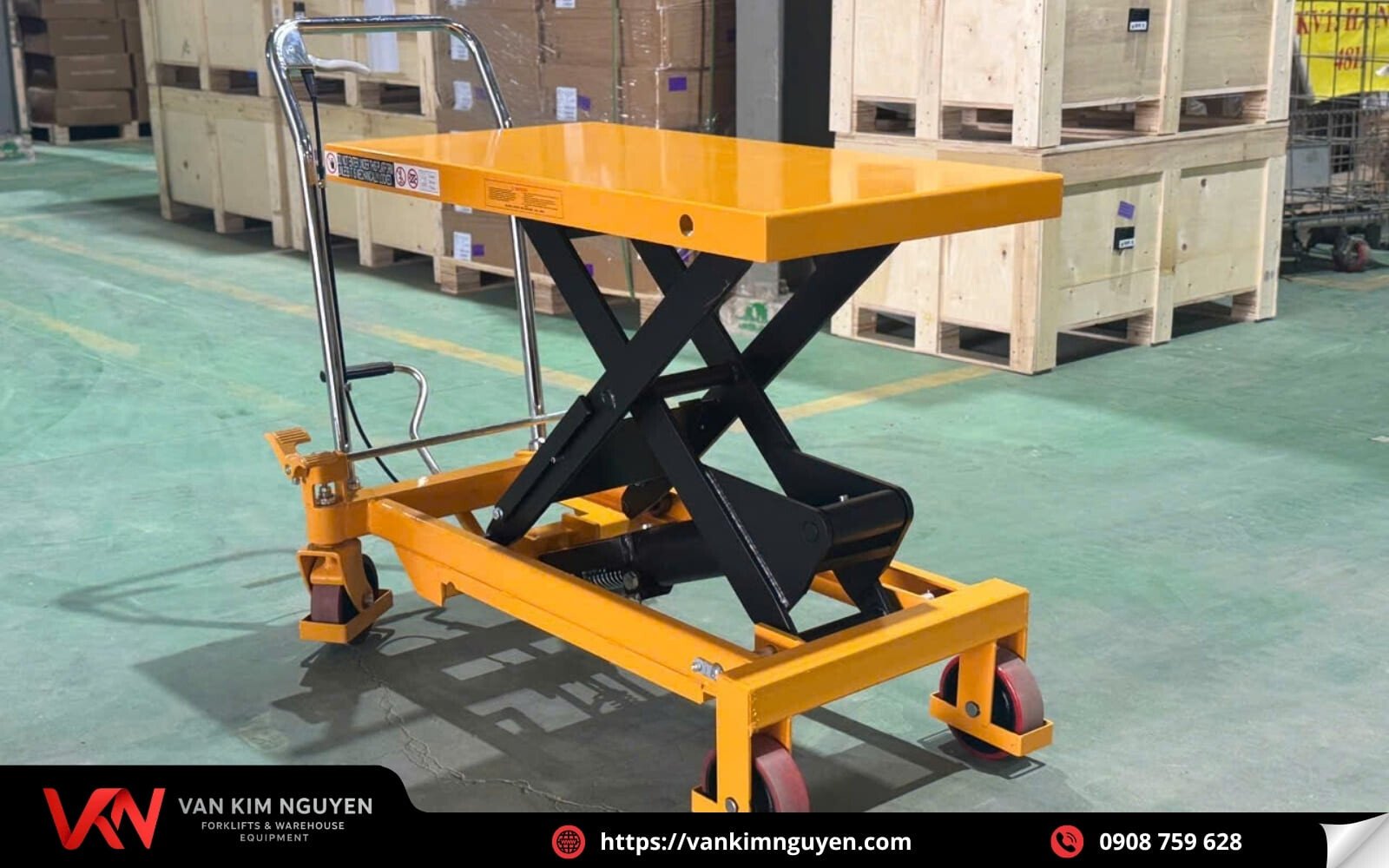 Thông tin về xe nâng mặt bàn 700 Kg Thông tin về xe nâng mặt bàn 700 Kg