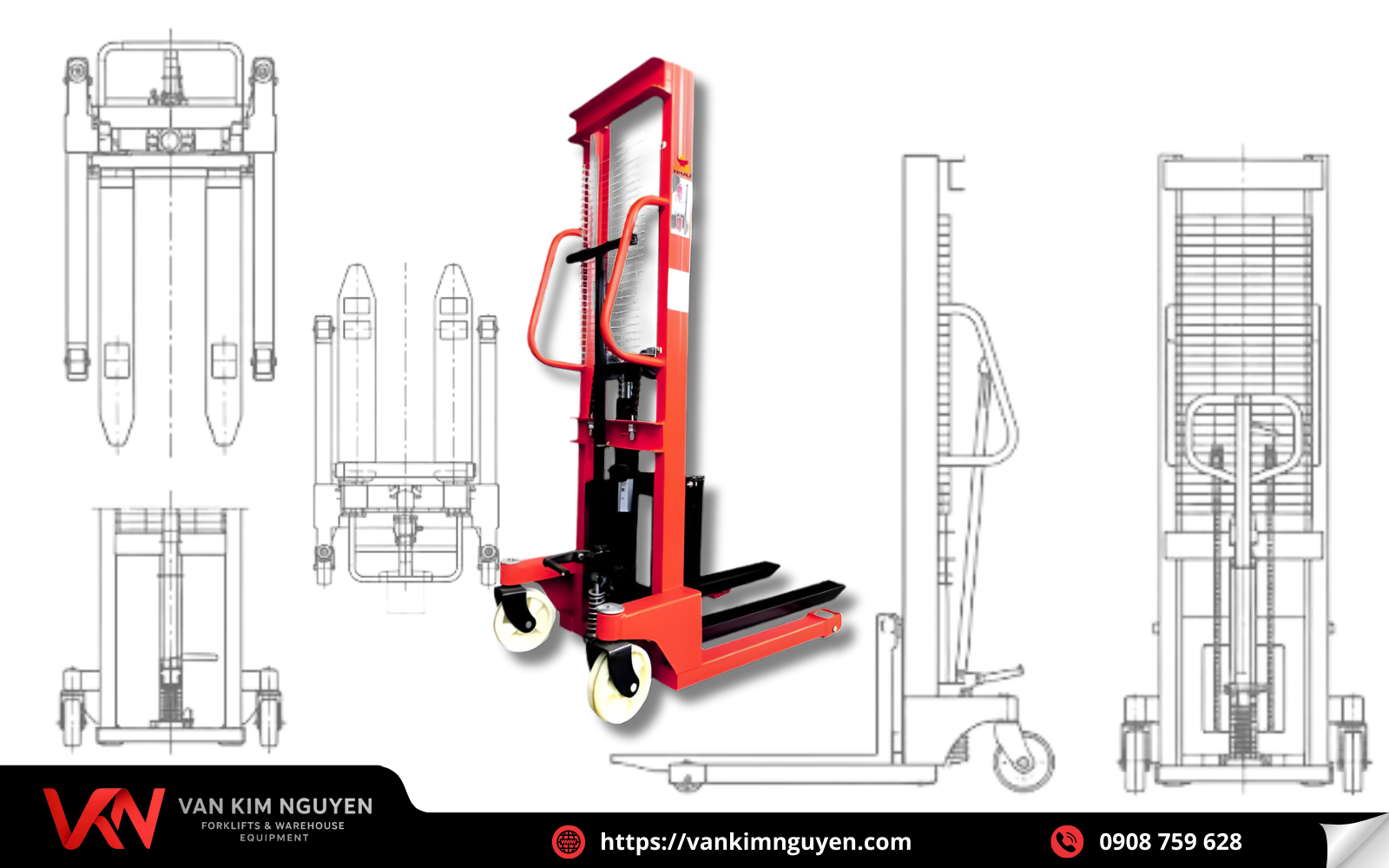 Tổng quan về xe nâng tay cao 500kg Tổng quan về xe nâng tay cao 500kg