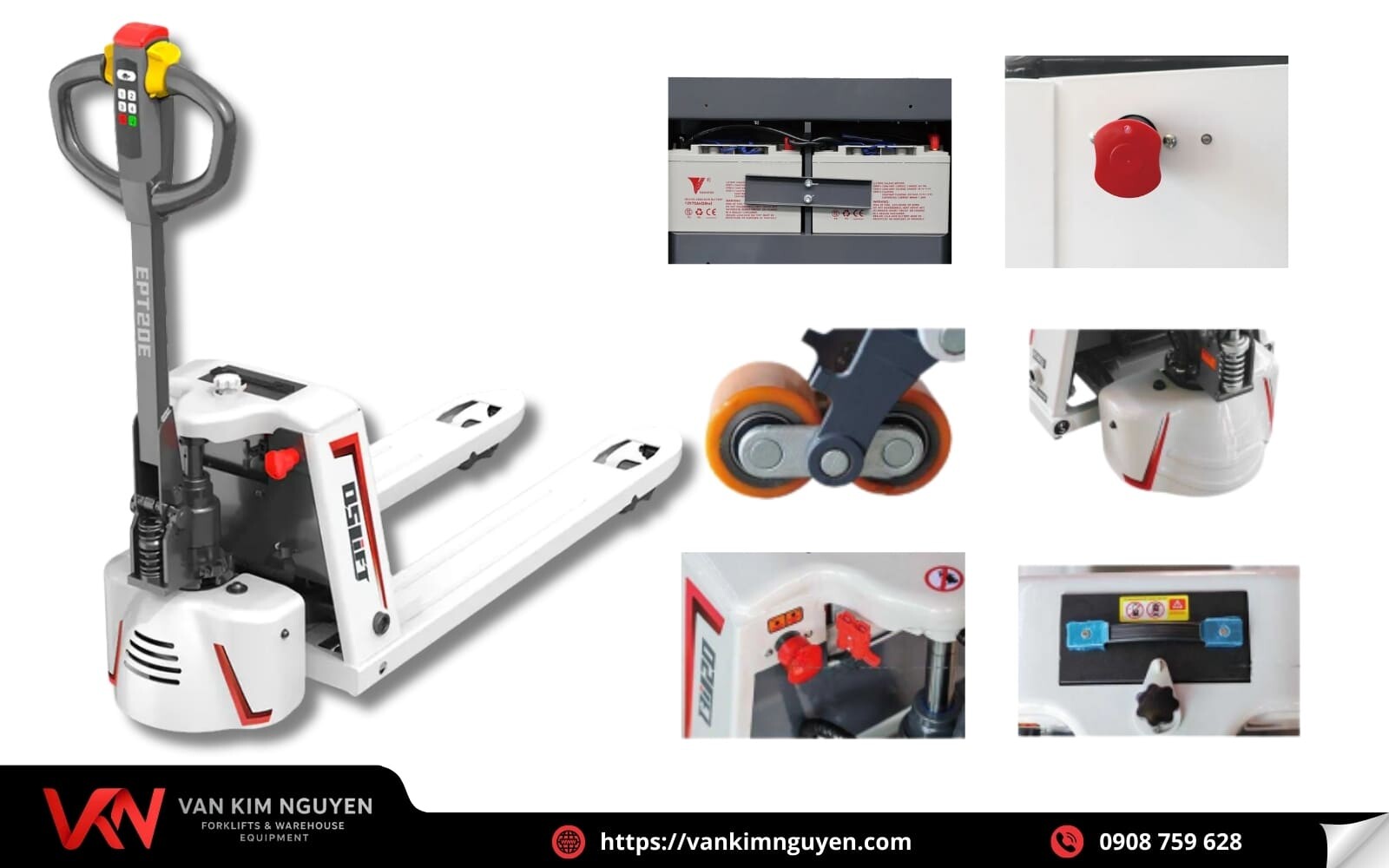 Tìm hiểu xe nâng tay chạy bằng điện 2500kg  Tìm hiểu xe nâng tay chạy bằng điện 2500kg