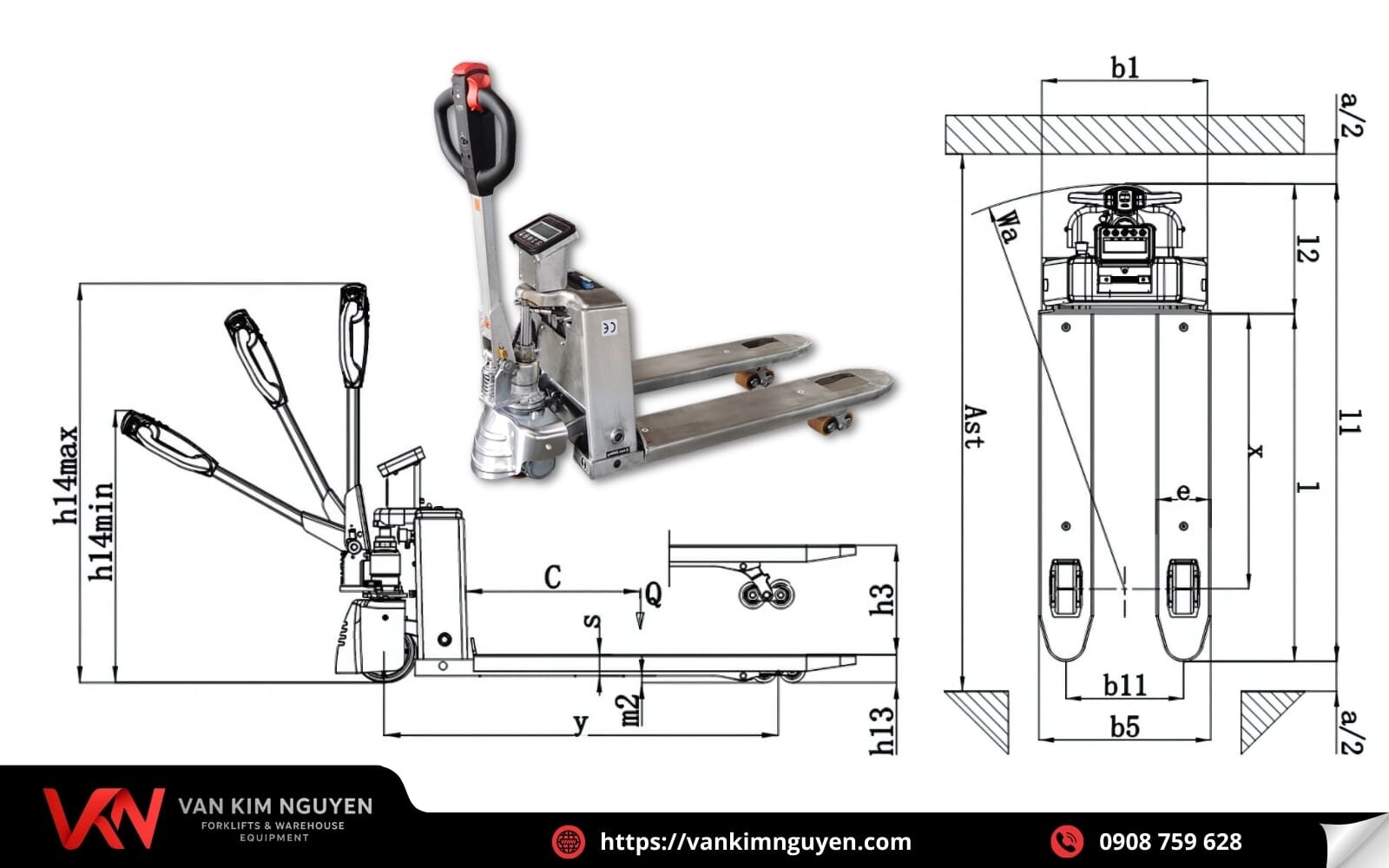 Giới thiệu xe nâng tay bằng điện inox gắn cân điện tử  Giới thiệu xe nâng tay bằng điện inox gắn cân điện tử