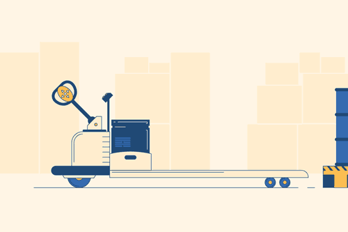 Bước 2: Từ từ đưa càng nâng trượt vào khe của pallet, đảm bảo đúng vị trí và cân bằng. Bước 2: Từ từ đưa càng nâng trượt vào khe của pallet, đảm bảo đúng vị trí và cân bằng.