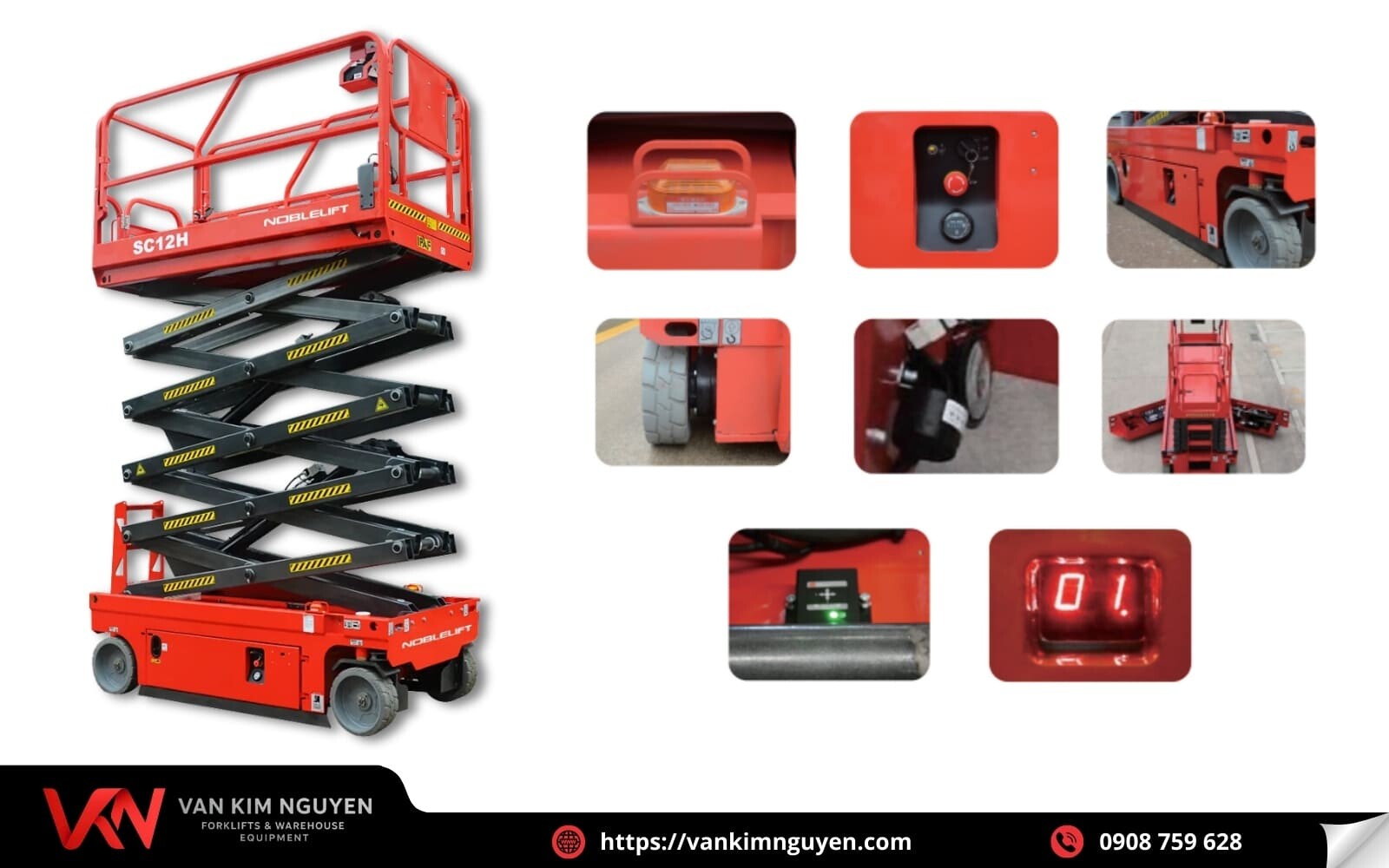 Ưu điểm nổi bật của xe nâng người 12 mét