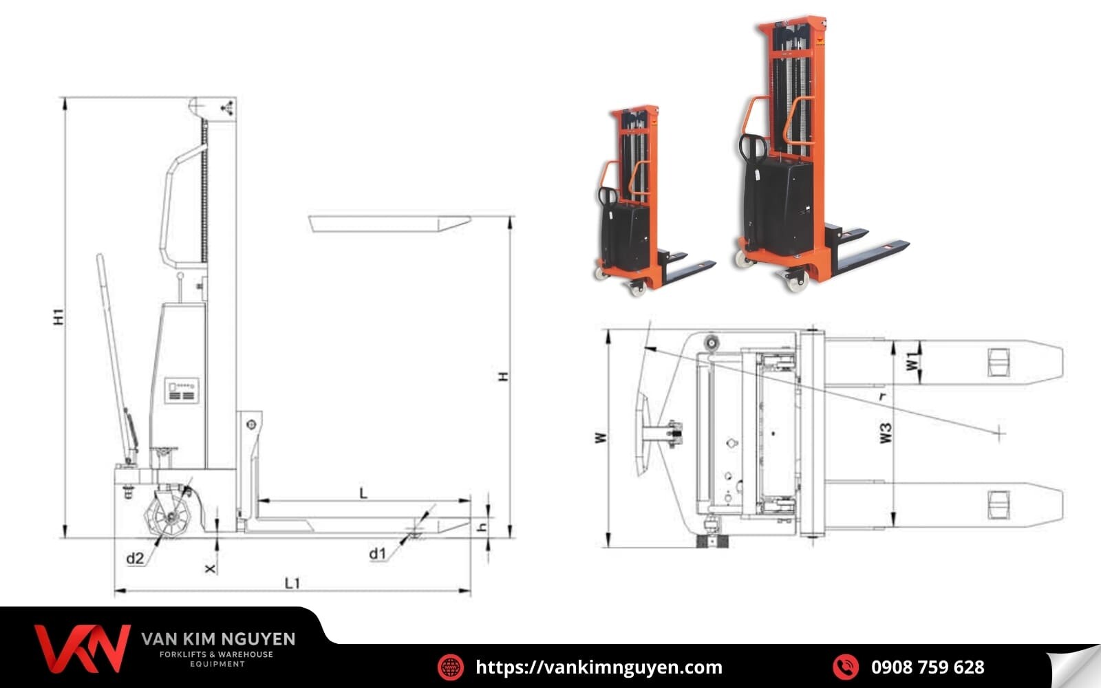  Đặc điểm vượt trộ của nâng điện bán tự động tải trọng 1000kg