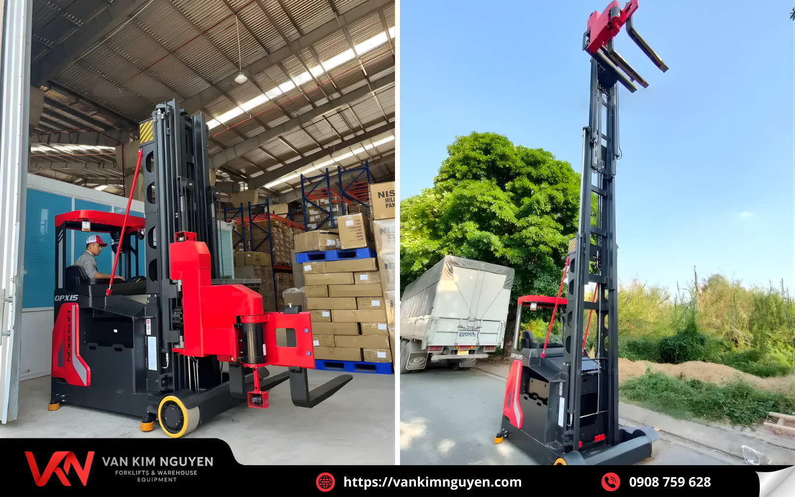 Đặc điểm vượt trội của xe nâng điện 3 chiều Đặc điểm vượt trội của xe nâng điện 3 chiều