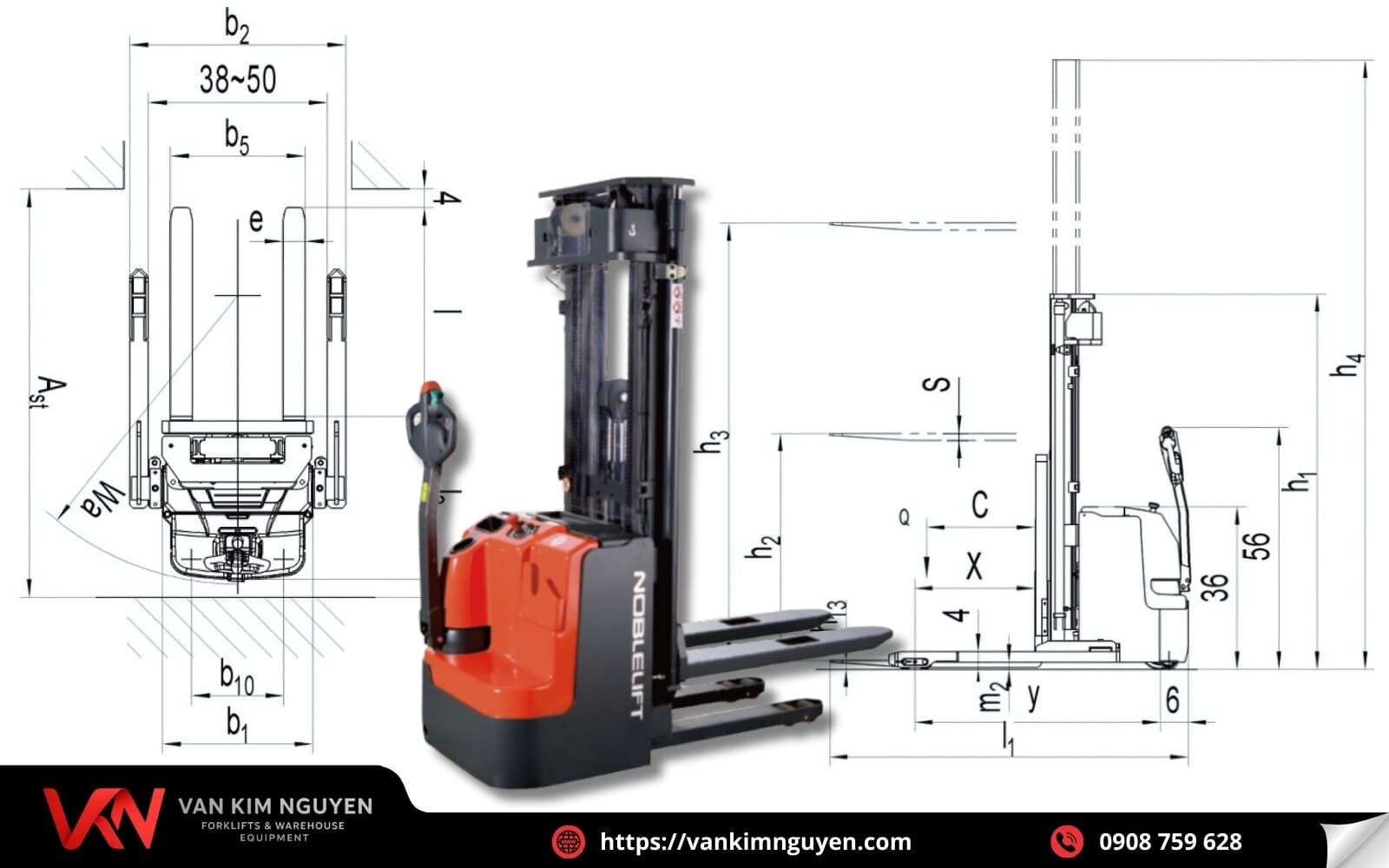 Vạn Kim Nguyên chuyên cung cấp xe nâng điện stacker chính hãng  Vạn Kim Nguyên chuyên cung cấp xe nâng điện stacker chính hãng
