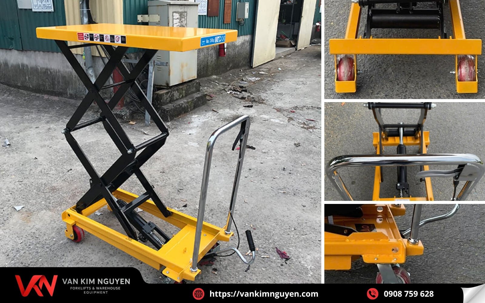 Xe nâng mặt bàn 350kg được nhiều doạn nghiệp tin dùng  Xe nâng mặt bàn 350kg được nhiều doạn nghiệp tin dùng