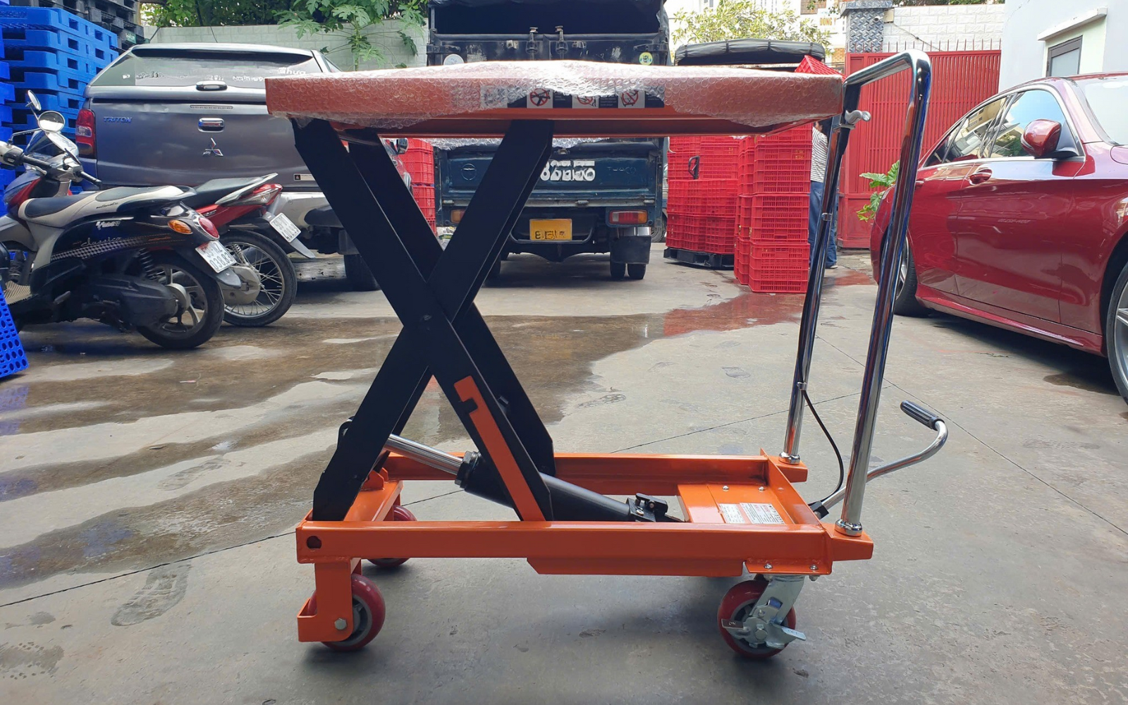 Kết cấu xe nâng bàn 5 tạ