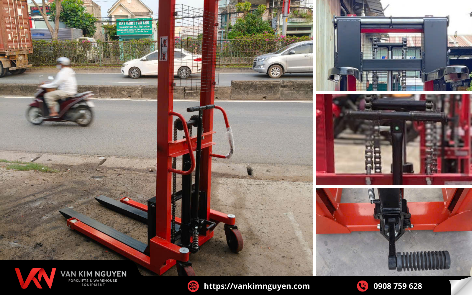 Kết cấu xe nâng tay cao 5 tạ Kết cấu xe nâng tay cao 5 tạ