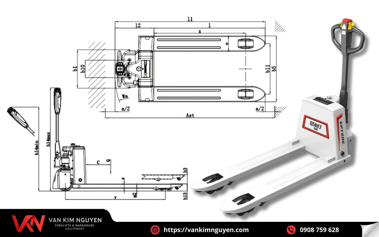 Mua xe nâng tay điện chất lượng tại Vạn Kim Nguyên Mua xe nâng tay điện chất lượng tại Vạn Kim Nguyên