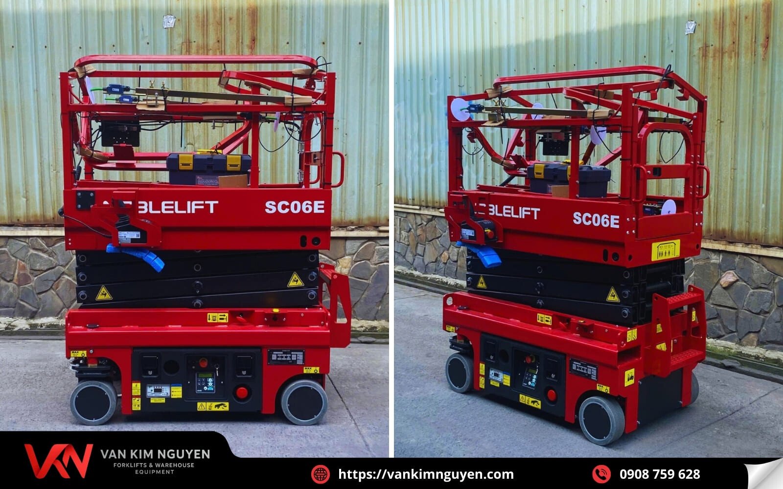 Mua ngay xe thang nâng người chính hãng tại Vạn Kim Nguyên