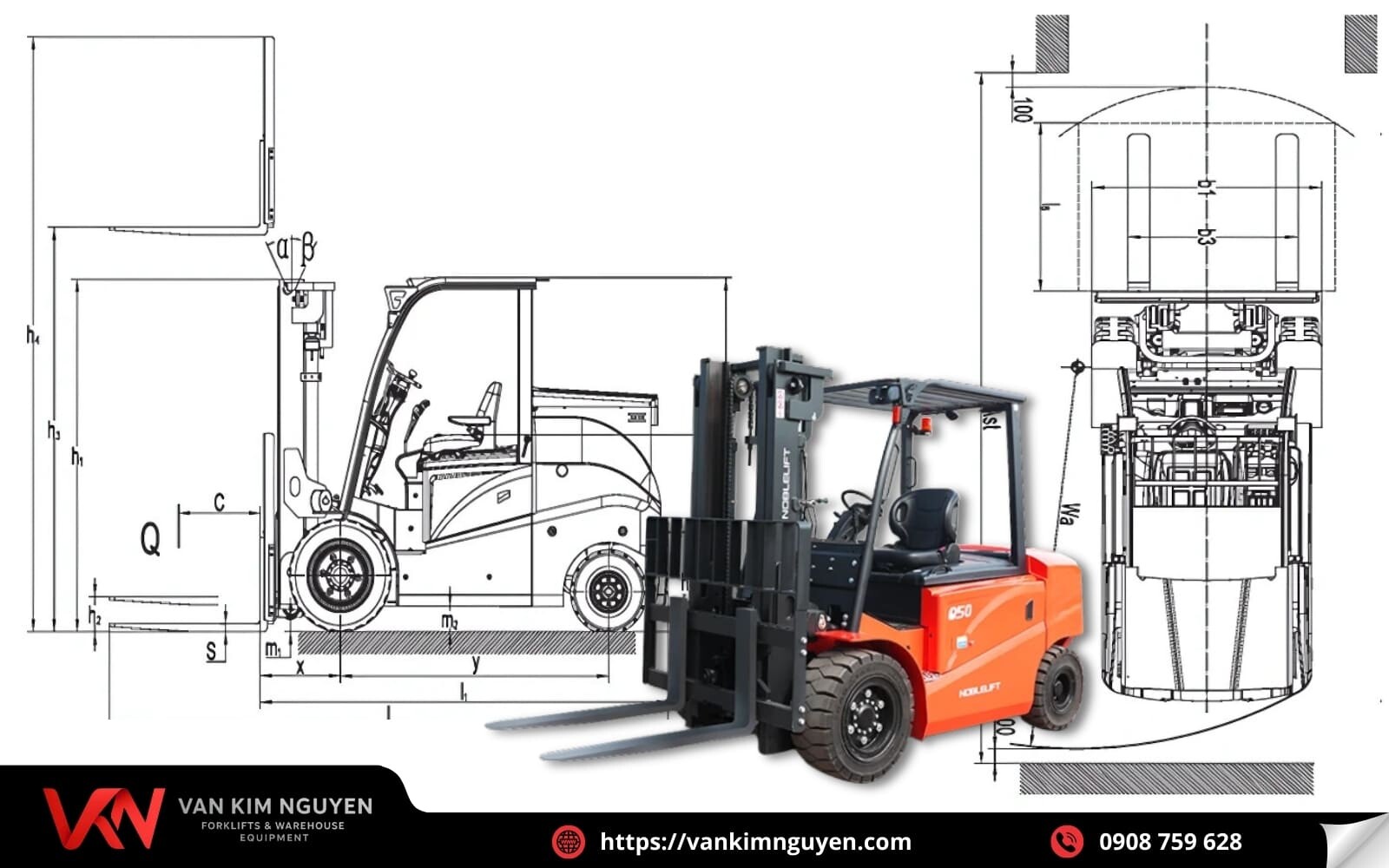 Xe nâng điện ngồi điều khiển 5 tấn  Xe nâng điện ngồi điều khiển 5 tấn