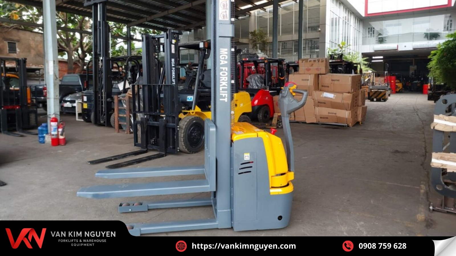 Xe nâng điện stacker chất lượng cao Xe nâng điện stacker chất lượng cao
