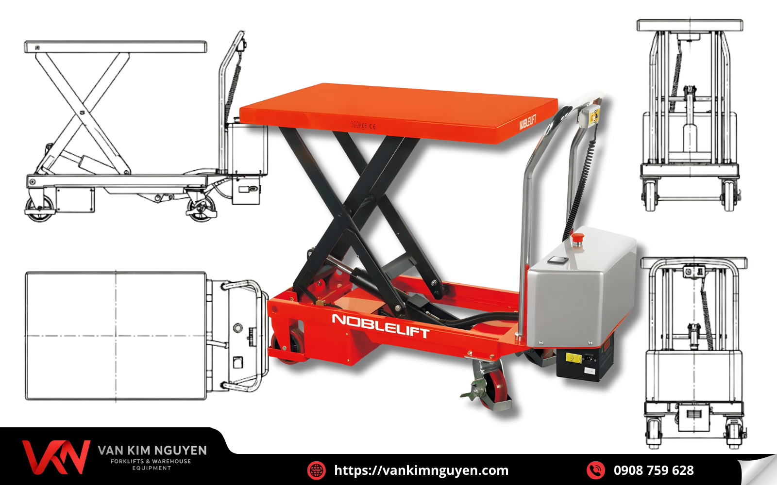 Sơ đồ kỹ thuật xe nâng mặt bàn điện Sơ đồ kỹ thuật xe nâng mặt bàn điện