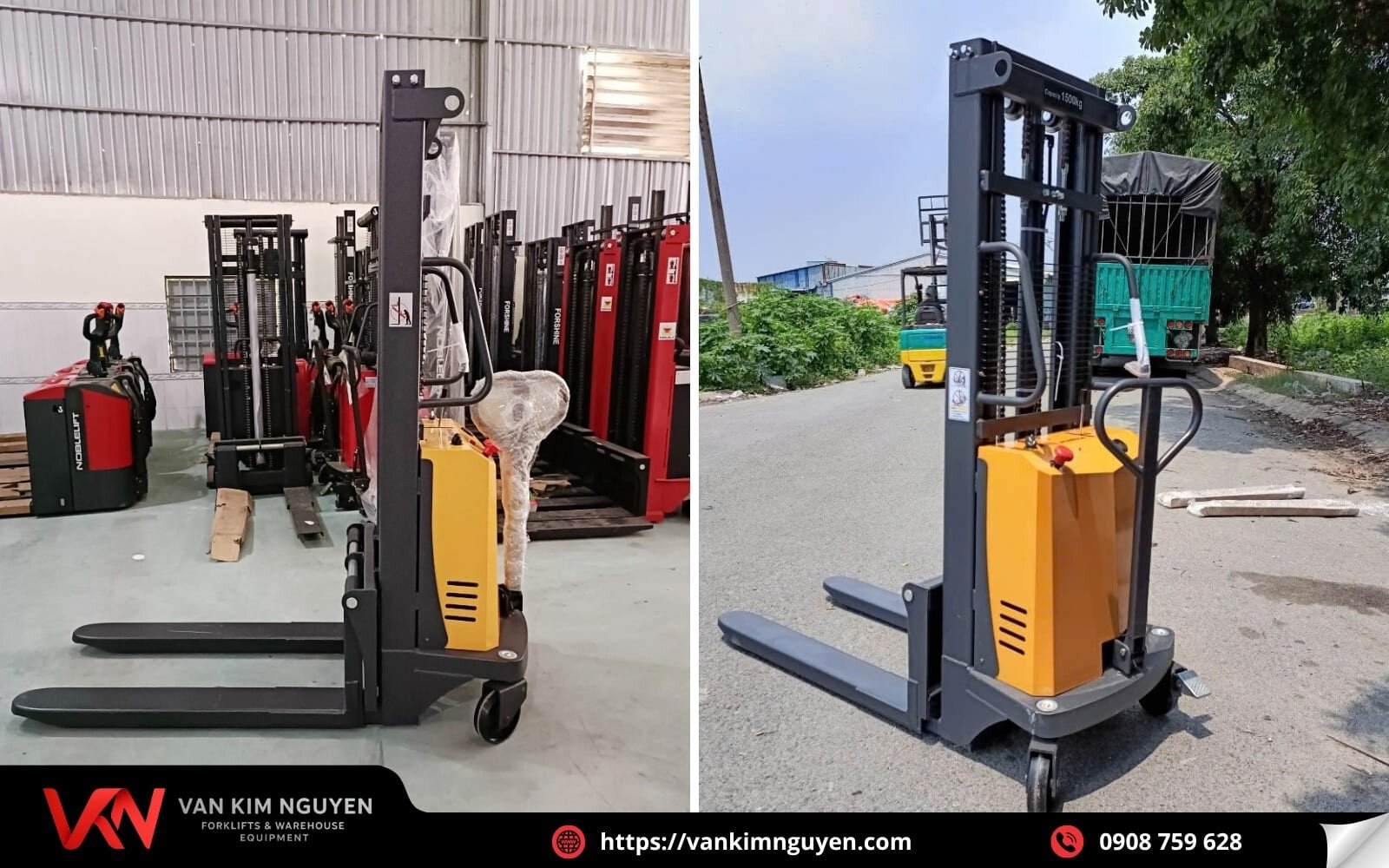 Thiết bị nâng bán tự động nâng hạ ổn định