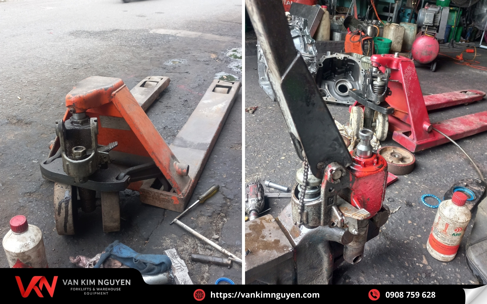  Lỗi tay cầm phổ biến ở xe nâng tay