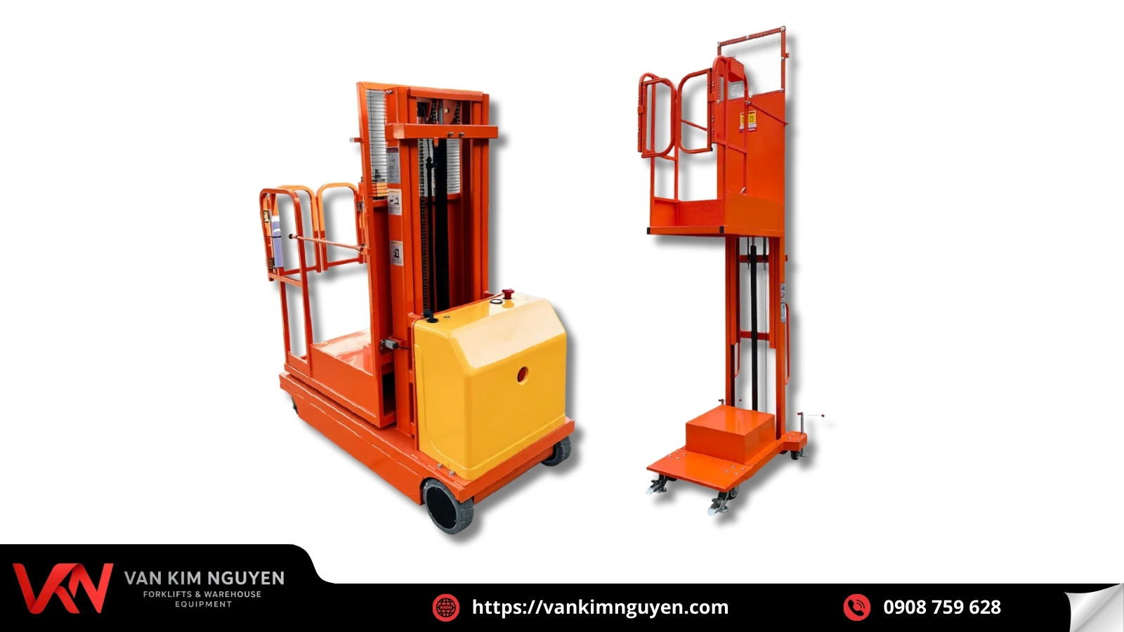 Xe thang nâng người trục thẳng