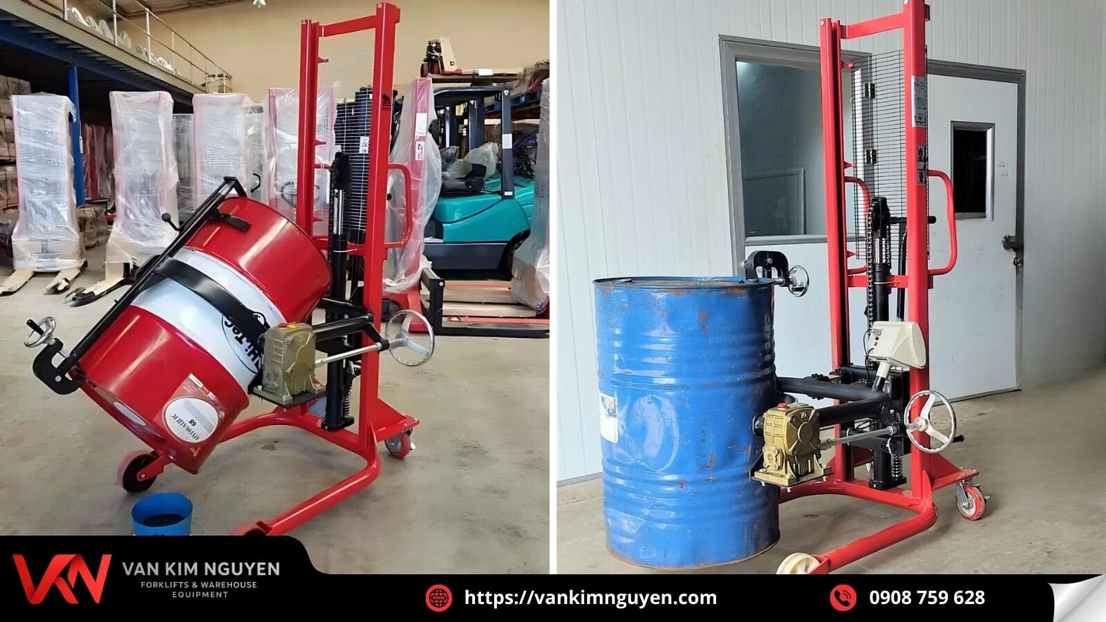 Xe nâng di chuyển thùng phuy là lựa chọn ưu tiên của nhiều doanh nghiệp Xe nâng di chuyển thùng phuy là lựa chọn ưu tiên của nhiều doanh nghiệp