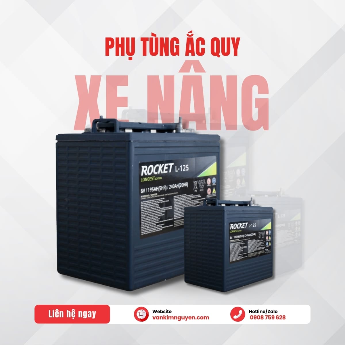 Ắc Quy ROCKET GC2-125 – 6V 240Ah