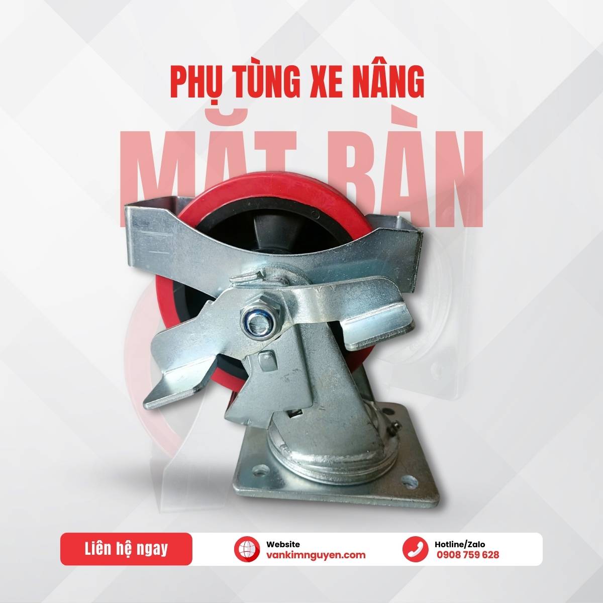 Bánh xe nâng mặt bàn TFD35