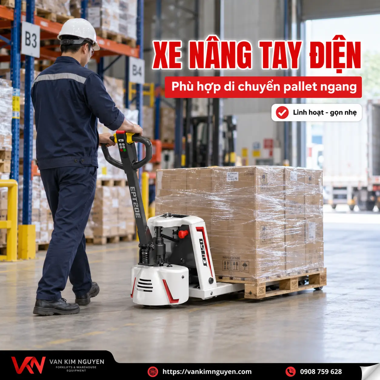 Xe nâng tay điện