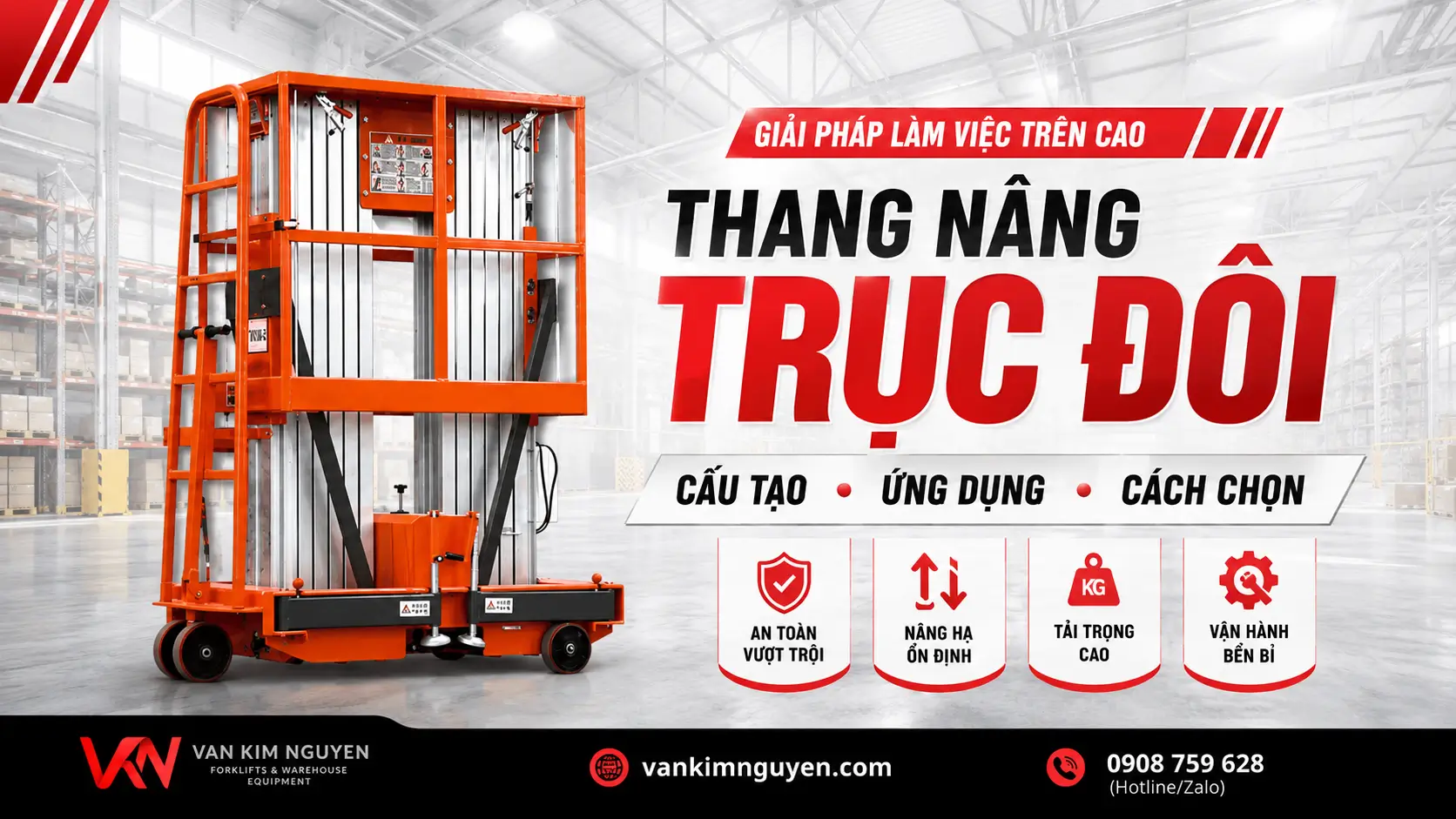 Thang Nâng Trục Đôi Là Gì? Cấu Tạo & Cách Chọn