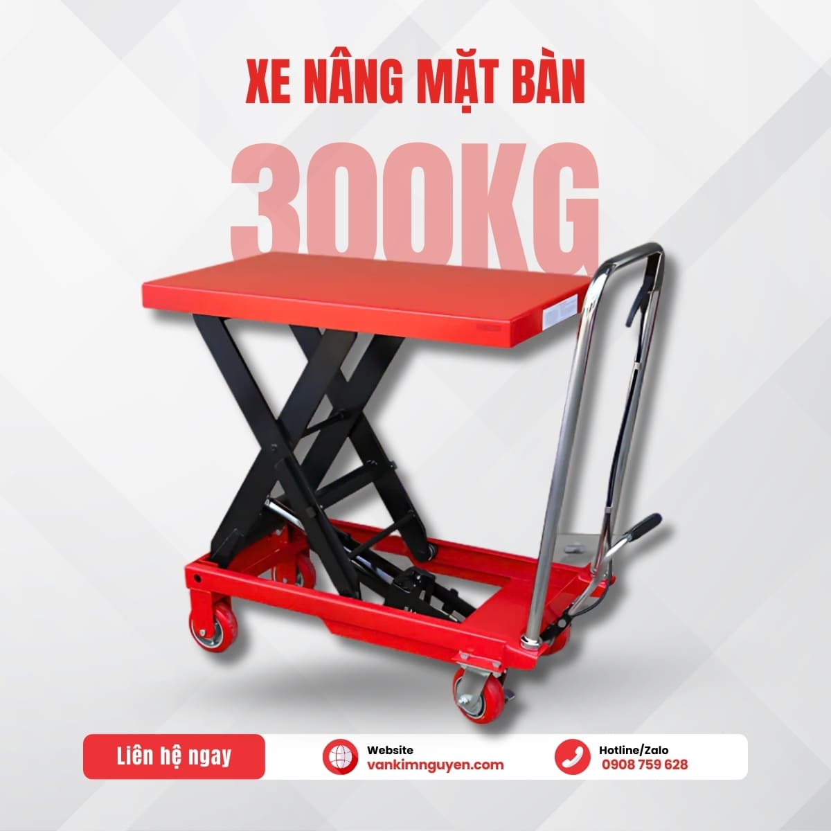 Xe nâng mặt bàn 300kg