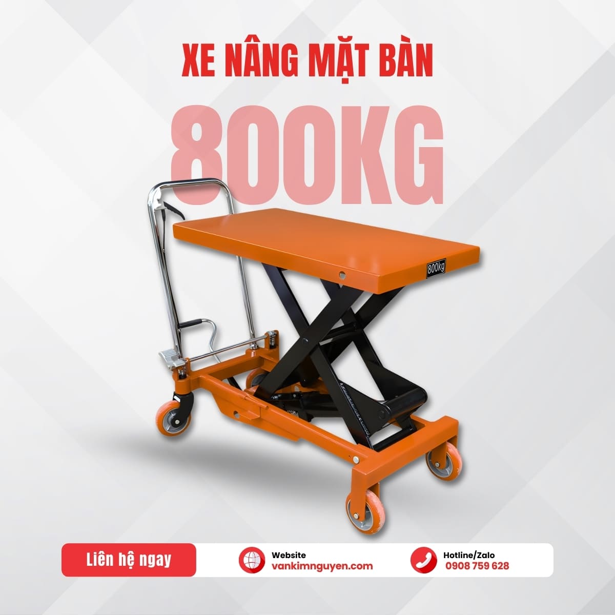 Xe nâng mặt bàn 800kg