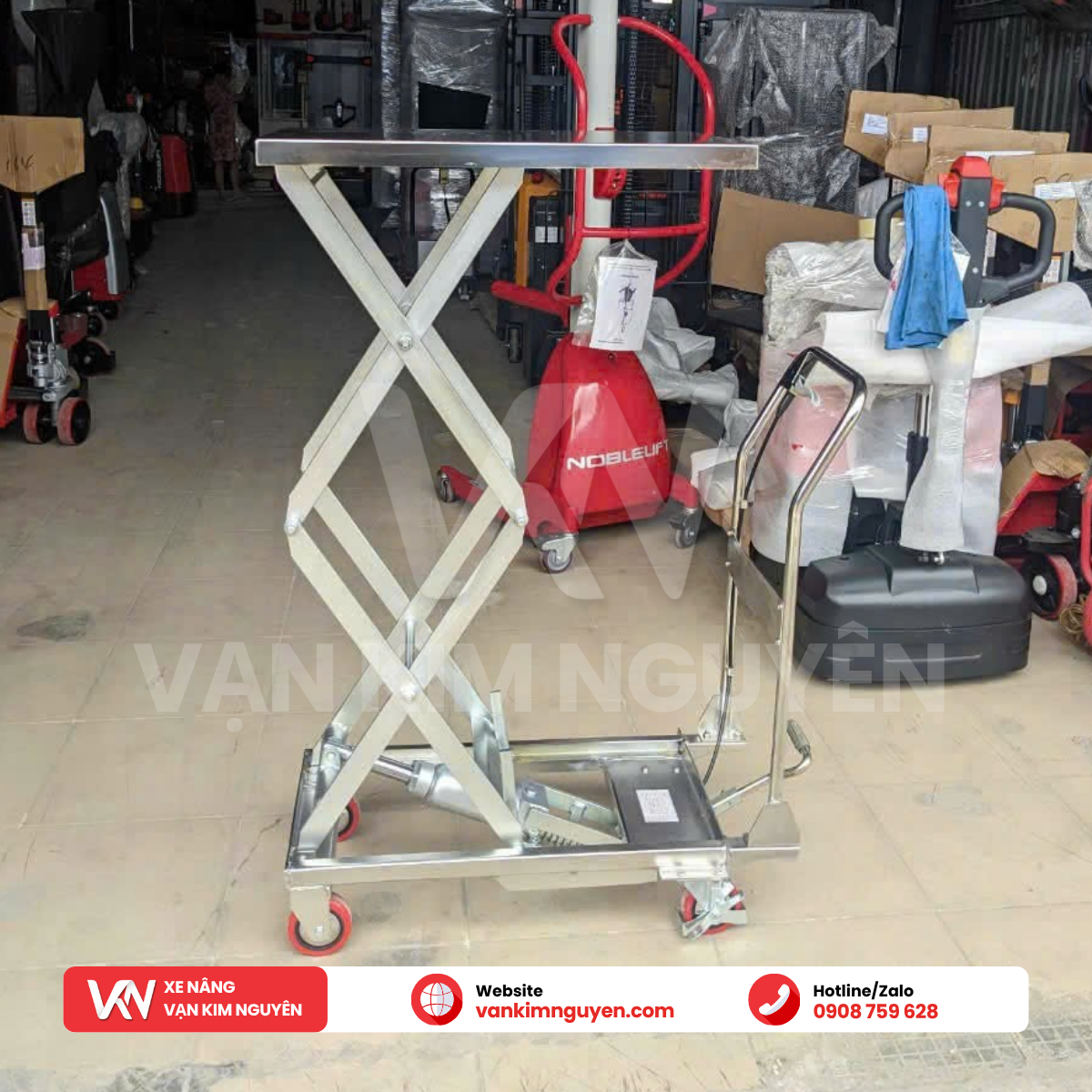 Xe Nâng Mặt Bàn Inox