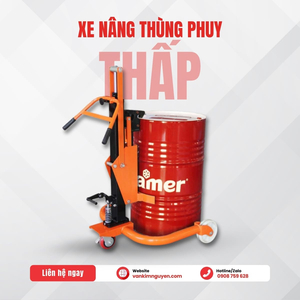 Xe nâng phuy thấp