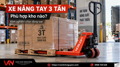 Xe Nâng Tay 3 Tấn Phù Hợp Kho Nào? Kinh Nghiệm Chọn