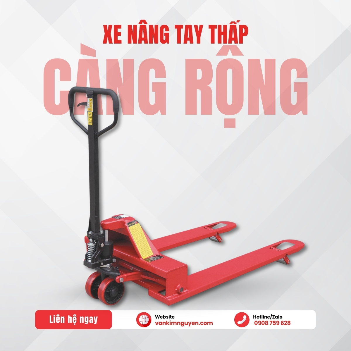Xe nâng tay càng rộng