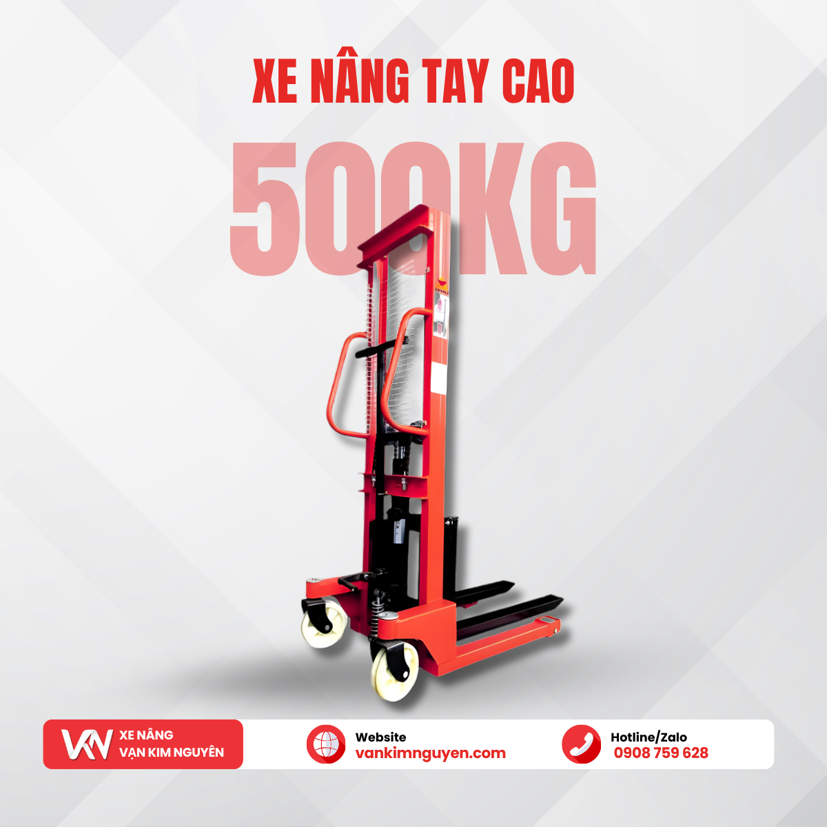 Xe nâng tay cao 500kg