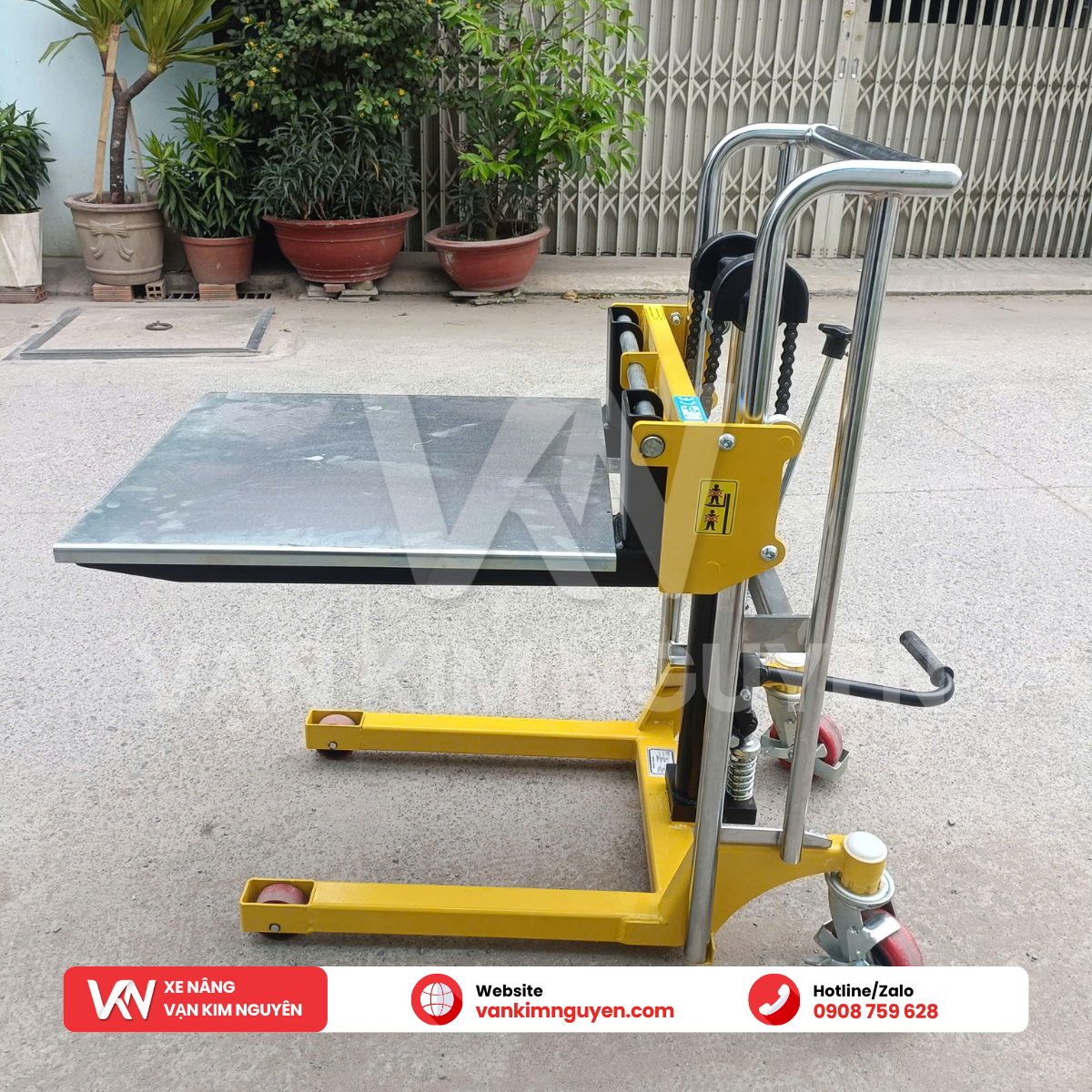 Xe nâng tay cao mini 400kg