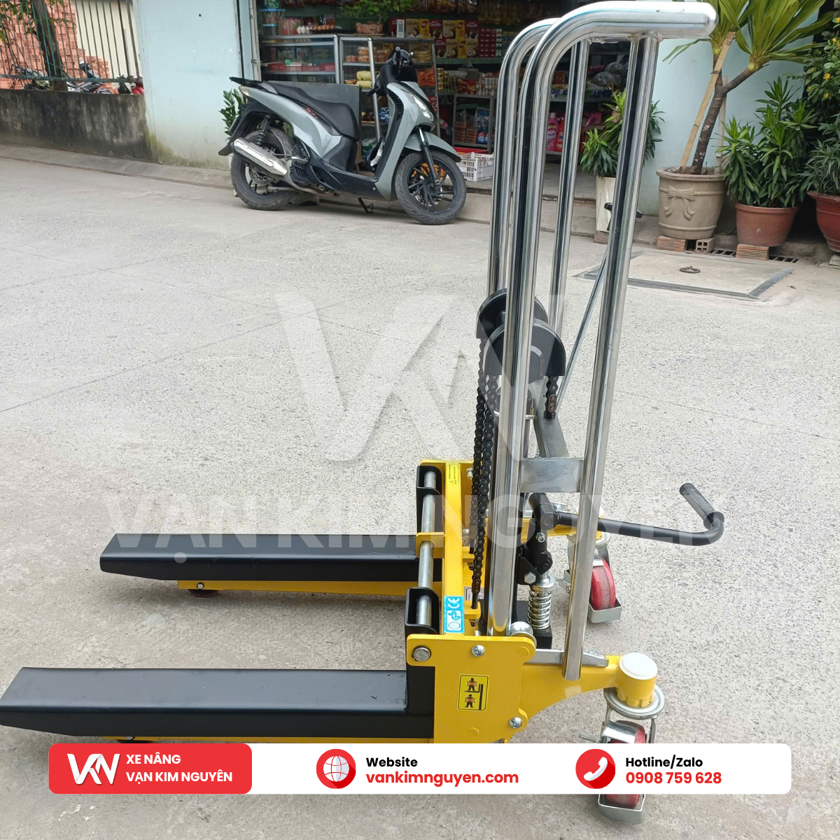 Xe nâng tay cao mini 400kg