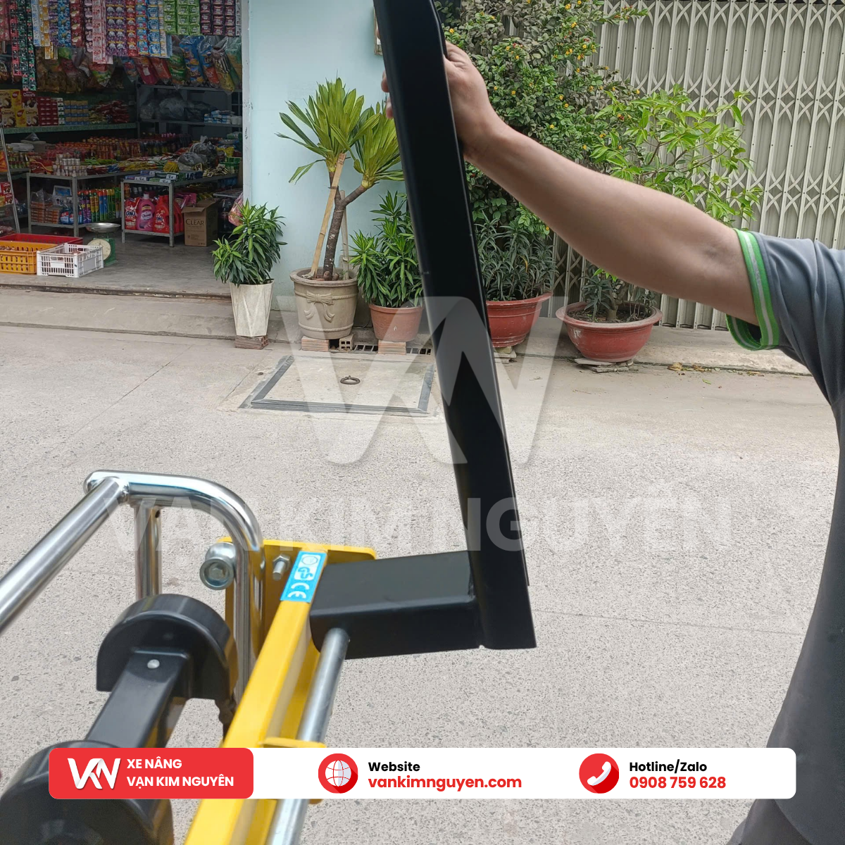 Xe nâng tay cao mini 400kg