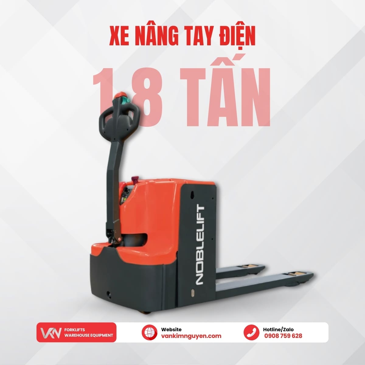 Xe nâng tay điện 1.8 tấn
