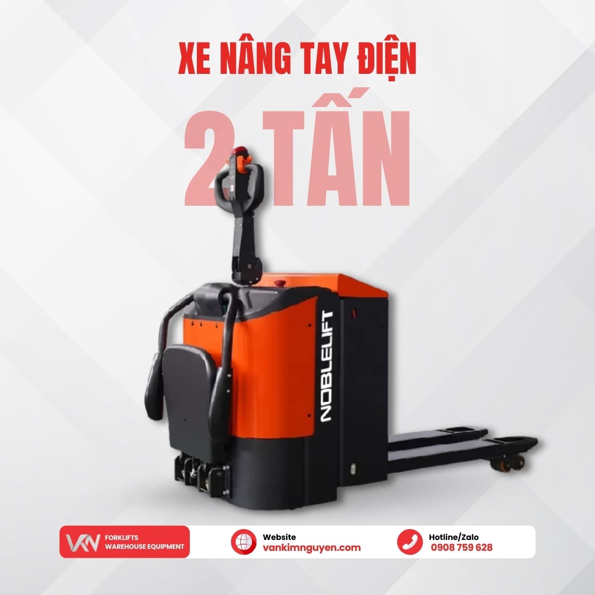 Xe nâng tay điện 2 tấn