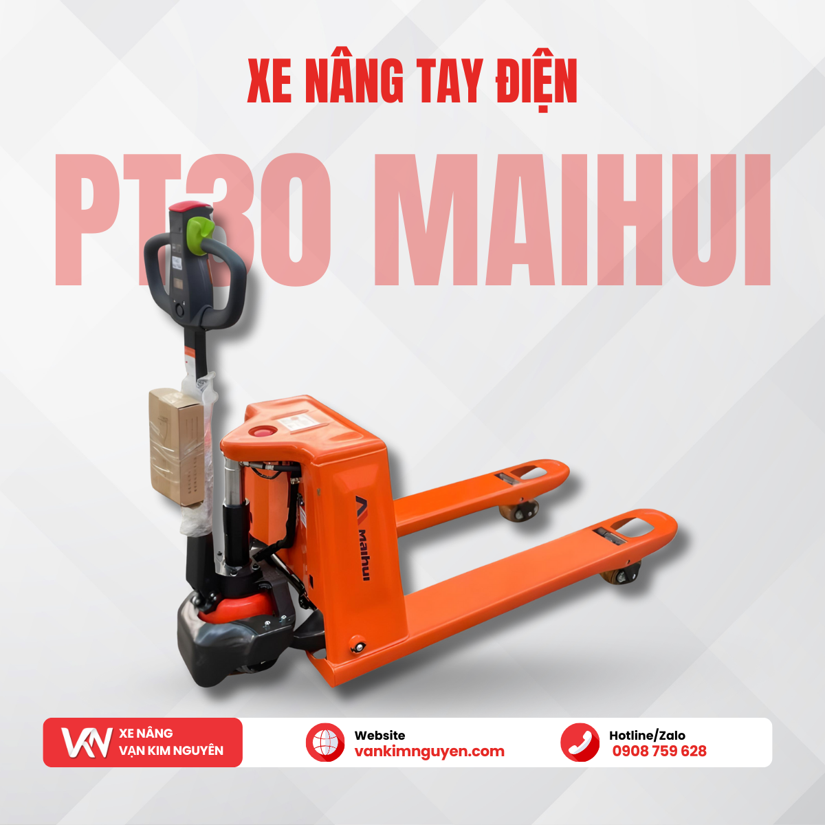 Xe nâng tay điện 3 tấn PT30 Maihui