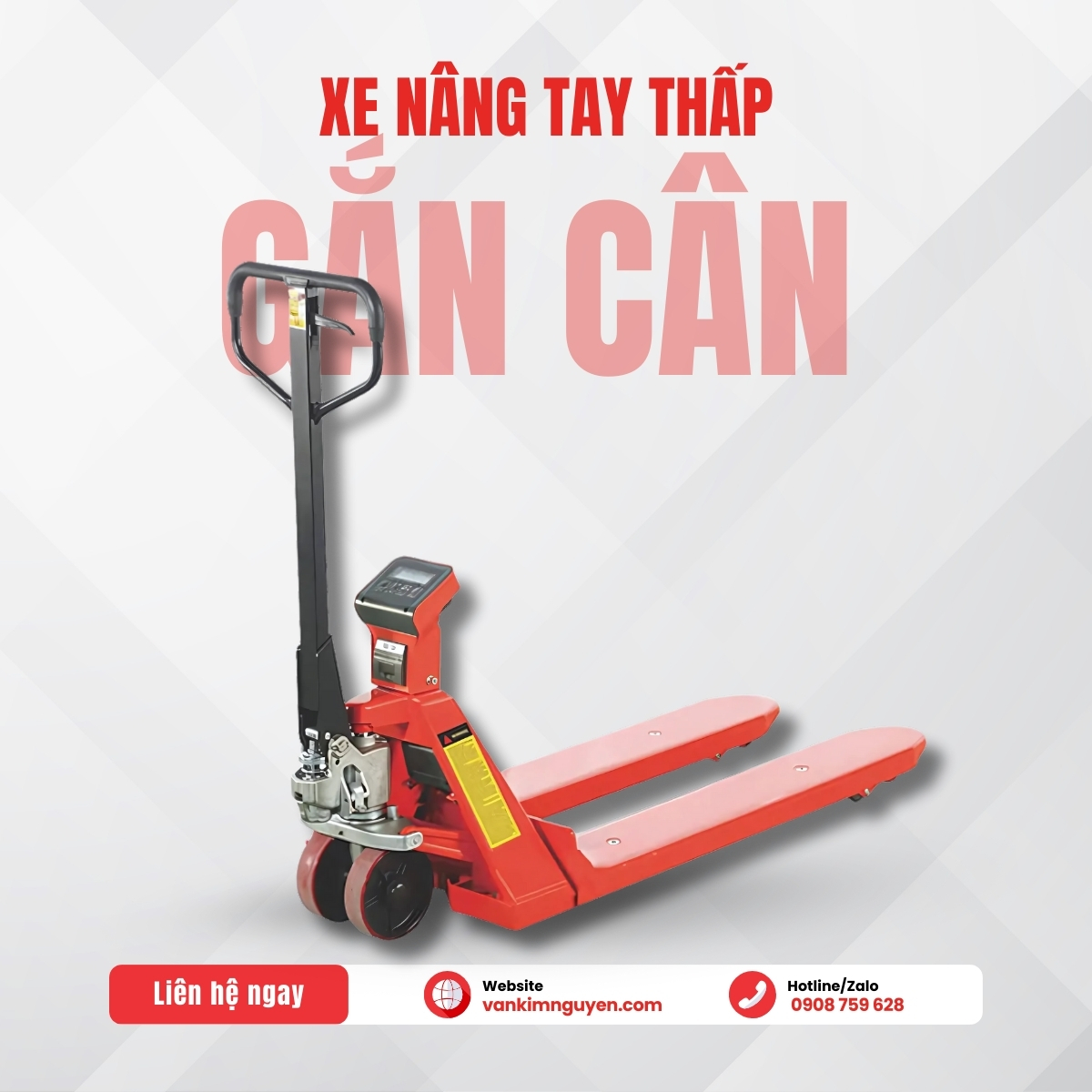Xe Nâng Tay Gắn Cân