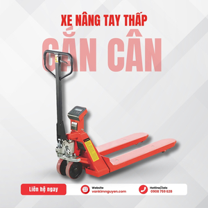 Xe Nâng Tay Gắn Cân