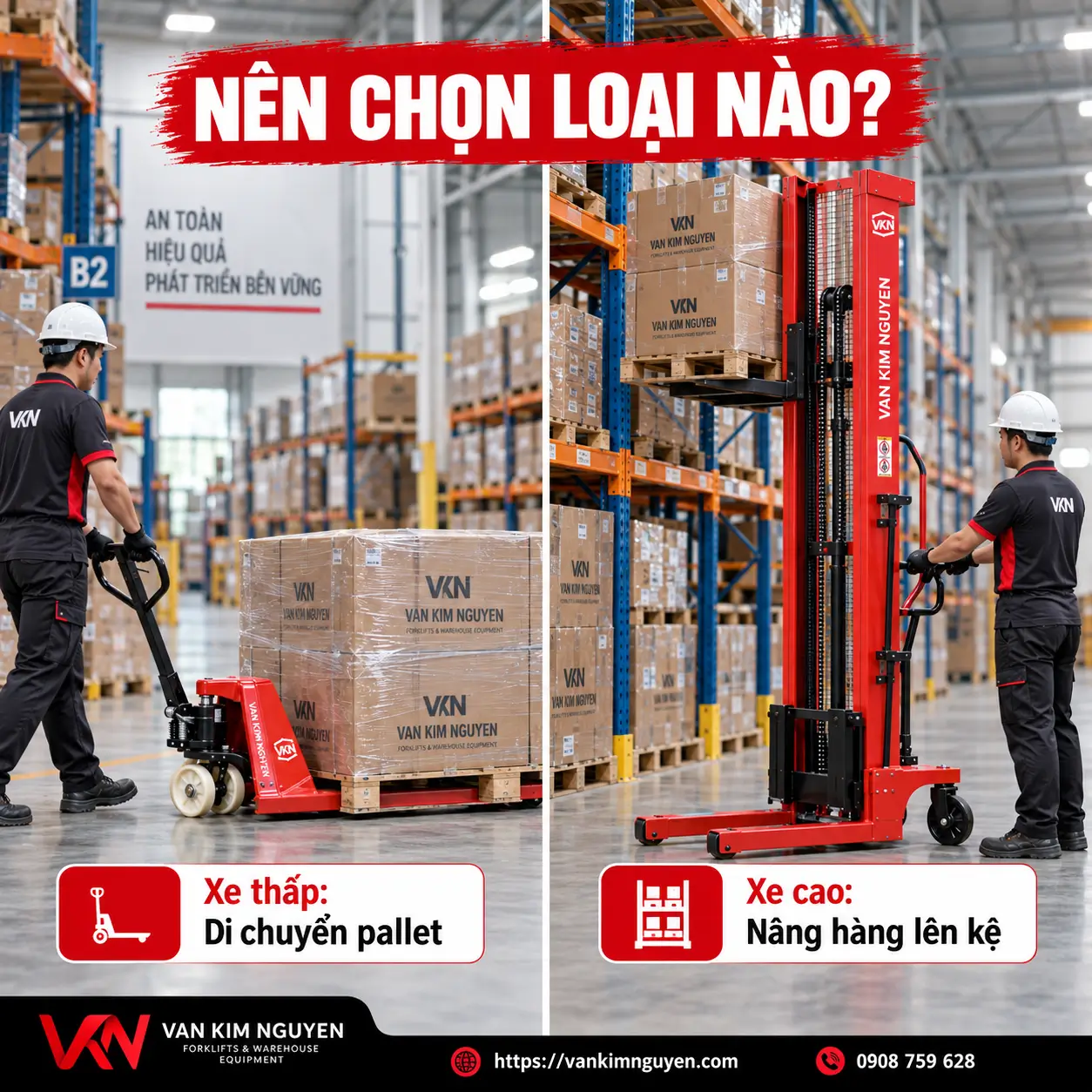 Nên chọn loại xe nâng nào ?